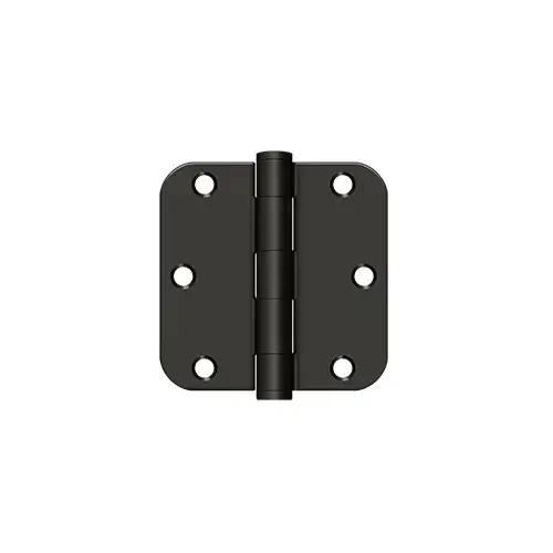3-1/2" x 3-1/2" x 5/8" Radius Hinge, HD in Oil-rubbed Bronze Pair 3-1/2" x 3-1/2" x 5/8" Radius Hinge, HD in Oil-rubbed Bronze Pair