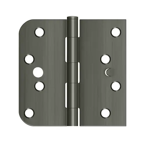 4" x 4" x 5/8" x SQ Hinge in Antique Nickel Pair 4" x 4" x 5/8" x SQ Hinge in Antique Nickel Pair