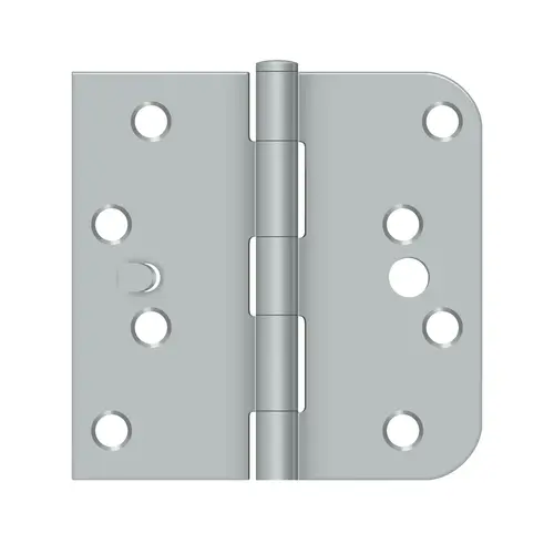 4" x 4" x 5/8" x SQ Hinge in Brushed Chrome Pair 4" x 4" x 5/8" x SQ Hinge in Brushed Chrome Pair