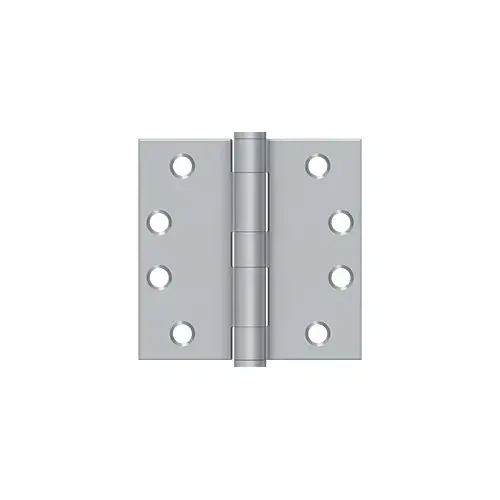4" x 4" Square Hinge, HD in Brushed Chrome Pair 4" x 4" Square Hinge, HD in Brushed Chrome Pair