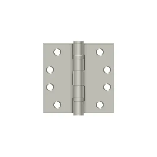 4" x 4" Square Hinge, HD, Ball Bearings in Brushed Nickel Pair 4" x 4" Square Hinge, HD, Ball Bearings in Brushed Nickel Pair