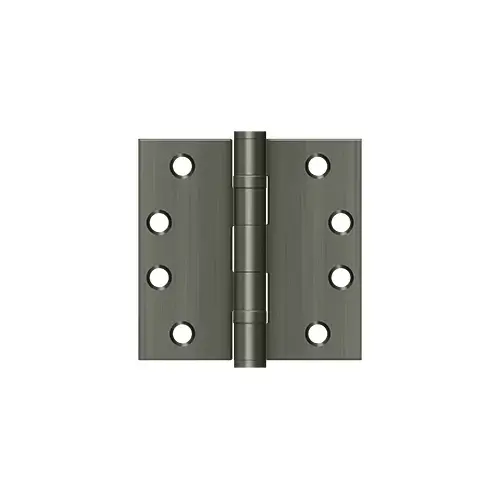 4" x 4" Square Hinge, HD, Ball Bearings in Antique Nickel Pair 4" x 4" Square Hinge, HD, Ball Bearings in Antique Nickel Pair