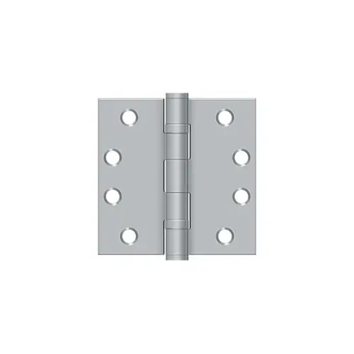 4" x 4" Square Hinge, HD, Ball Bearings in Brushed Chrome Pair 4" x 4" Square Hinge, HD, Ball Bearings in Brushed Chrome Pair