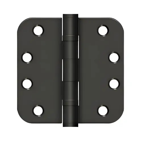 4"X 4"X 5/8" Radius Hinge, Steel Material, Ball Bearing Mechanism, 5/8" Radius Corners, Oil Rubbed Bronze Finish