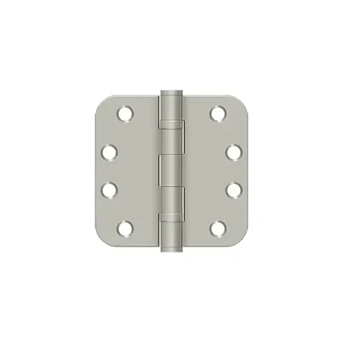 4"x 4"x 5/8" Radius Hinge, HD, Ball Bearings in Brushed Nickel Pair 4"x 4"x 5/8" Radius Hinge, HD, Ball Bearings in Brushed Nickel Pair