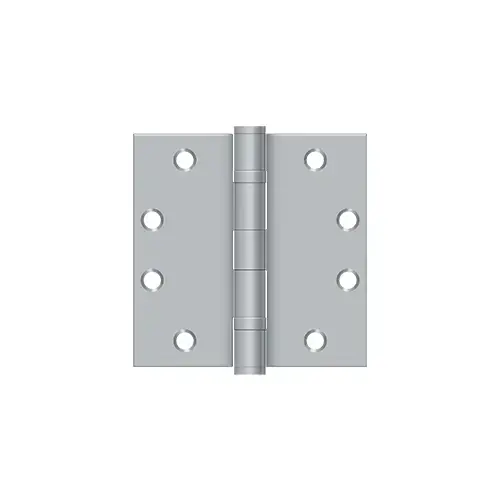 4-1/2" x 4-1/2" Square Hinge, HD, Ball Bearings in Brushed Chrome Pair 4-1/2" x 4-1/2" Square Hinge, HD, Ball Bearings in Brushed Chrome Pair