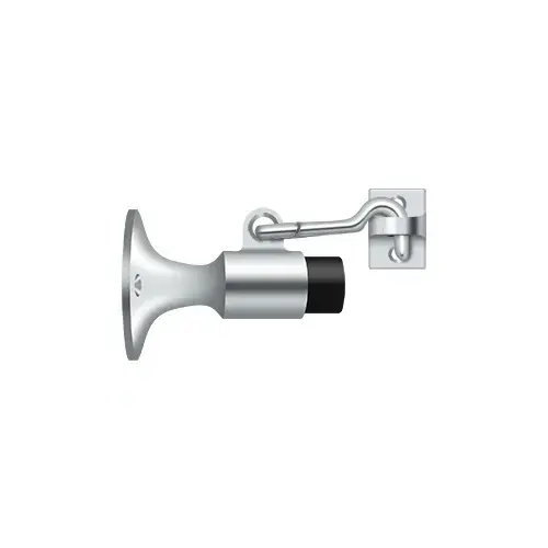 Wall Mount Bumper with Holder; Bright Chrome Finish Wall Mount Bumper with Holder; Bright Chrome Finish