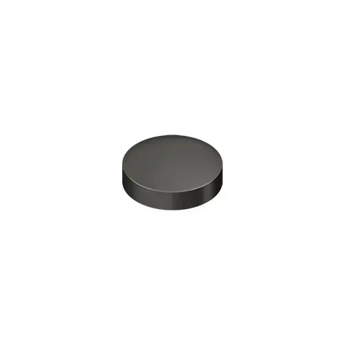 Screw Cover, Round, Flat, 1" Diam in Oil-rubbed Bronze