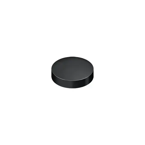 Screw Cover, Round, Flat, 1" Diam in Paint Black Screw Cover, Round, Flat, 1" Diam in Paint Black