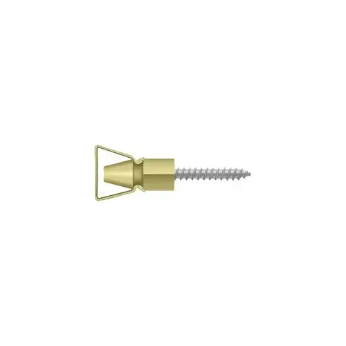 Shutter Door Holder; 1-1/4"; Bright Brass Finish
