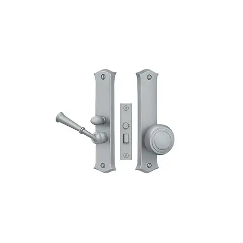 Storm Door Latch, Classic, Mortise Lock in Brushed Chrome Storm Door Latch, Classic, Mortise Lock in Brushed Chrome