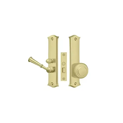 Storm Door Latch, Classic, Mortise Lock in Polished Brass Storm Door Latch, Classic, Mortise Lock in Polished Brass