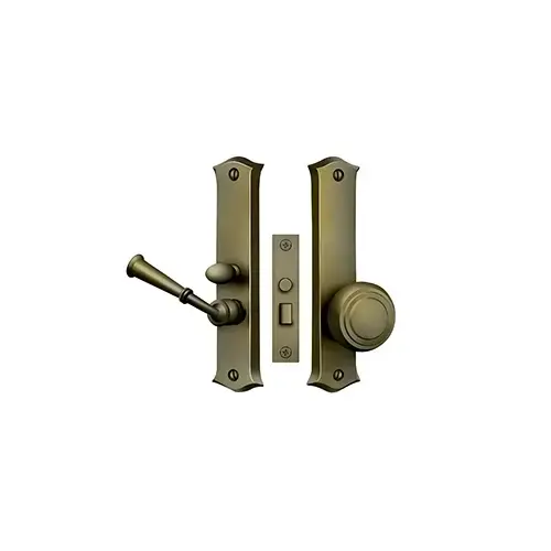 Storm Door Latch, Classic, Mortise Lock in Antique Brass Storm Door Latch, Classic, Mortise Lock in Antique Brass
