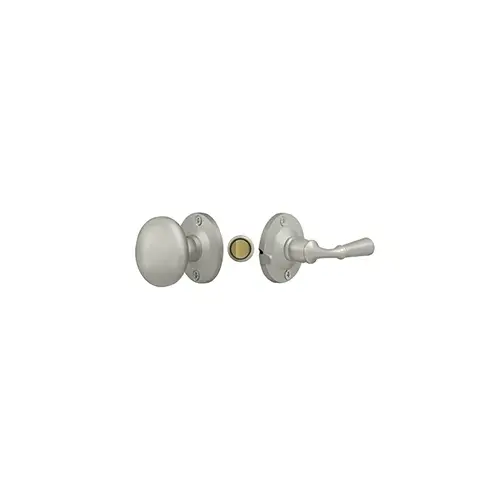 Storm Door Latch, Round, Tubular Lock in Brushed Nickel Storm Door Latch, Round, Tubular Lock in Brushed Nickel