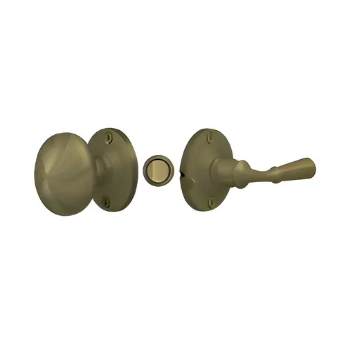 Storm Door Latch, Round, Tubular Lock in Antique Brass Storm Door Latch, Round, Tubular Lock in Antique Brass
