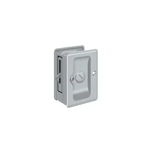HD Pocket Lock, Adjustable, 3-1/4" x 2-1/4" Privacy in Brushed Chrome HD Pocket Lock, Adjustable, 3-1/4" x 2-1/4" Privacy in Brushed Chrome