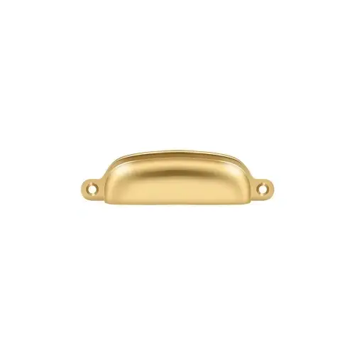 3-5/8" Center to Center Exposed Shell Cabinet Pull Lifetime Polished Brass - pack of 10 3-5/8" Center to Center Exposed Shell Cabinet Pull Lifetime Polished Brass - pack of 10