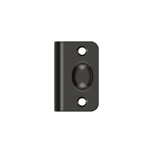 Strike Plate for Ball Catch and Roller Catch in Oil-rubbed Bronze Strike Plate for Ball Catch and Roller Catch in Oil-rubbed Bronze