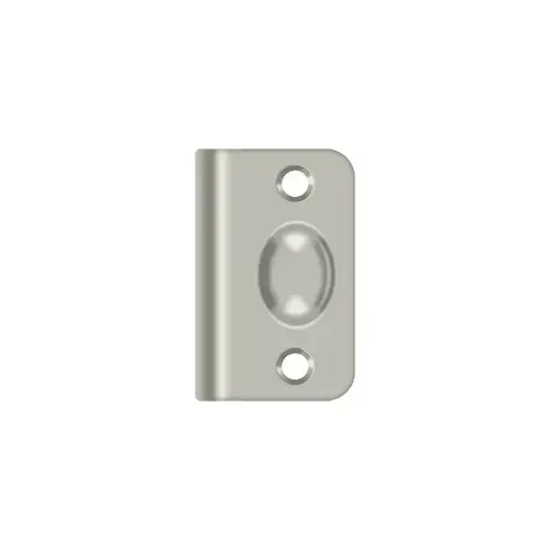 Strike Plate for Ball Catch and Roller Catch in Brushed Nickel Strike Plate for Ball Catch and Roller Catch in Brushed Nickel
