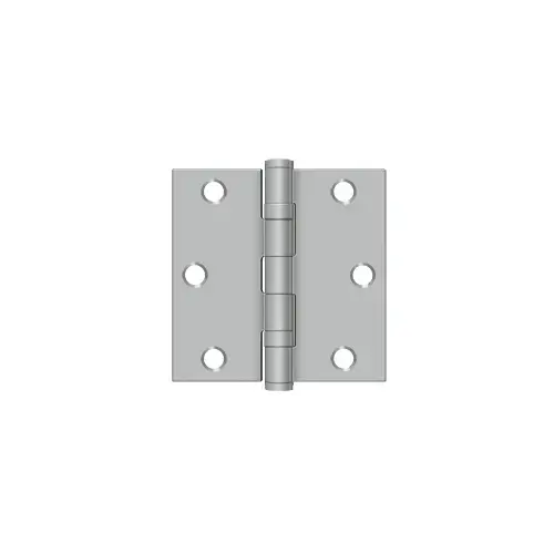3-1/2" x 3-1/2" Square Hinge, Residential in Brushed Stainless Pair 3-1/2" x 3-1/2" Square Hinge, Residential in Brushed Stainless Pair