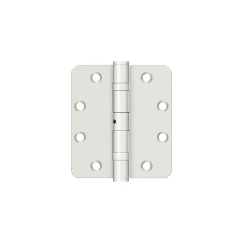 4-1/2" x 4" x 1/4" Radius Hinge Prime Coated White Pair