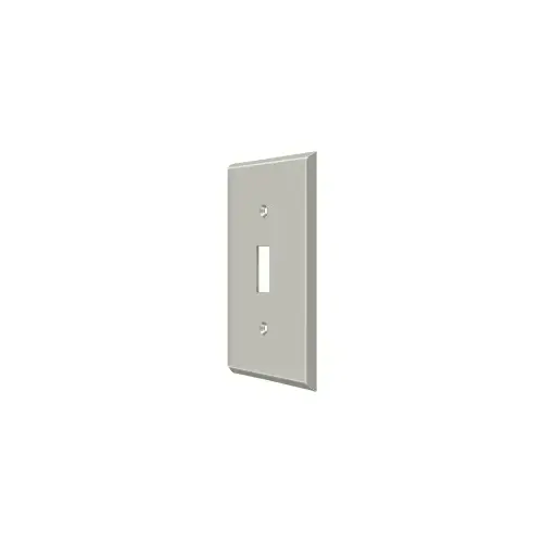 Switch Plate; Single Standard; Satin Nickel Finish Switch Plate; Single Standard; Satin Nickel Finish