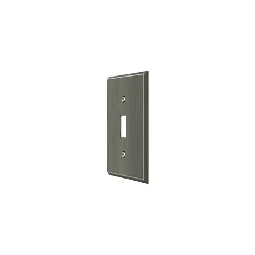 Switch Plate, Single Standard in Antique Nickel Switch Plate, Single Standard in Antique Nickel