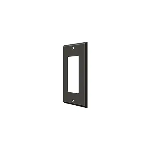 Switch Plate; Single Rocker; Oil Rubbed Bronze Finish Switch Plate; Single Rocker; Oil Rubbed Bronze Finish
