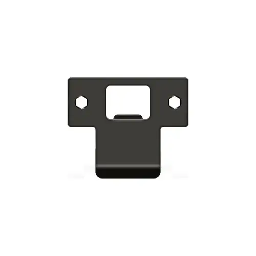 Extended T-Strike 2-3/4" X 2-1/4", Solid Brass Material, Extended Lip Configuration, Square Corner, Oil Rubbed Bronze Finish Extended T-Strike 2-3/4" X 2-1/4", Solid Brass Material, Extended Lip Configuration, Square Corner, Oil Rubbed Bronze Finish