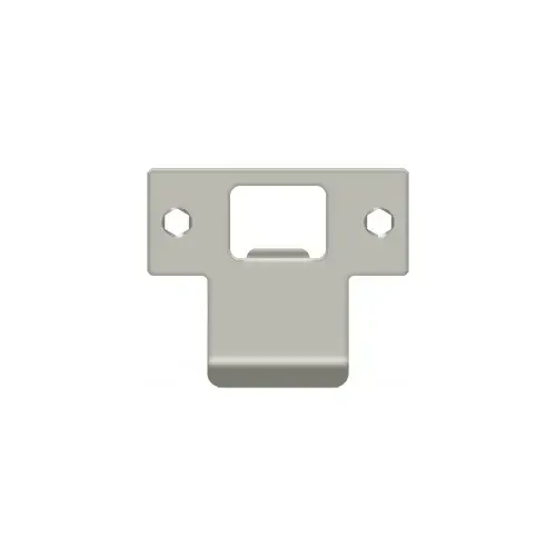 Extended T-Strike, Solid Brass Material, 2-3/4" X 2-1/4" Size, 1-3/4" Lip Extension, Square Corner, Satin Nickel Finish Extended T-Strike, Solid Brass Material, 2-3/4" X 2-1/4" Size, 1-3/4" Lip Extension, Square Corner, Satin Nickel Finish