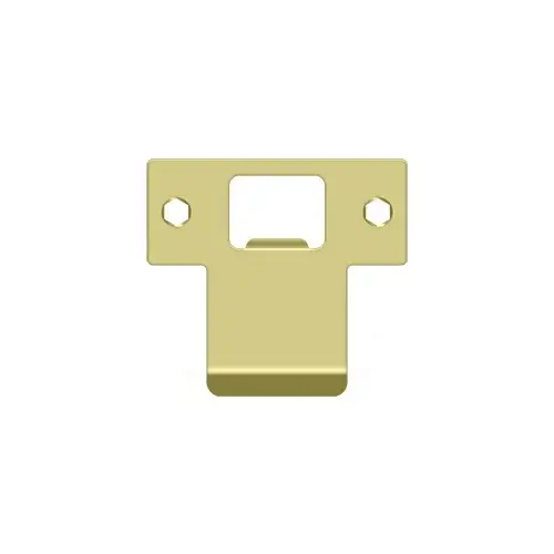 2-1/2" Width Extended Lip T-Strike Plate Polished Brass - pack of 10 2-1/2" Width Extended Lip T-Strike Plate Polished Brass - pack of 10
