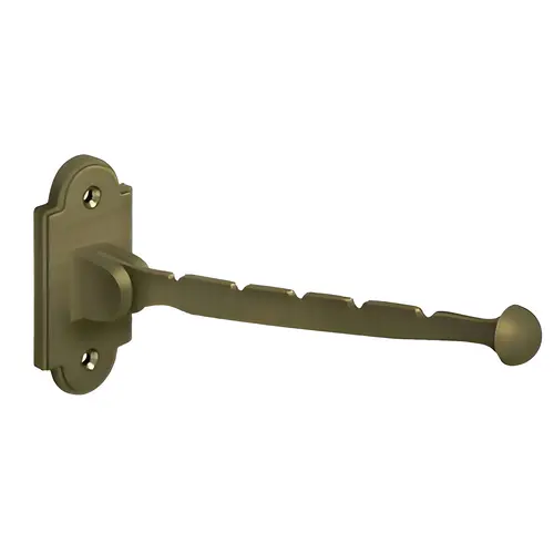 7" Projection Contemporary Valet Hook, Brass Material, 2-1/8" Hole Spacing, Antique Brass Finish 7" Projection Contemporary Valet Hook, Brass Material, 2-1/8" Hole Spacing, Antique Brass Finish