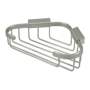 Deltana WBC8570U15 8-3/4" Length X 6-7/8" Width Triangular Corner Wire Basket Brushed Nickel