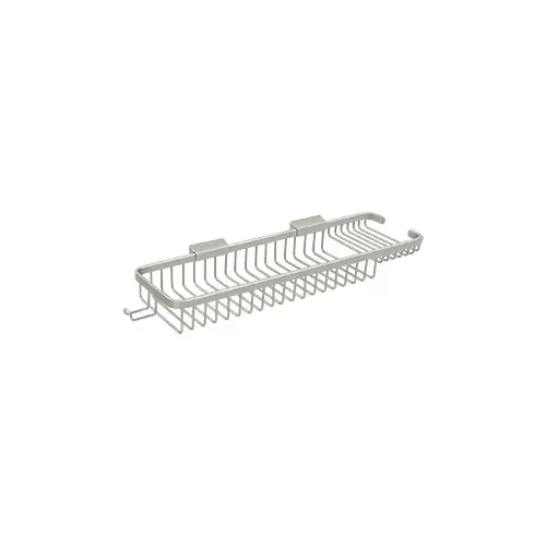 Wire Basket 17-3/4", Rectangular Deep in Brushed Nickel