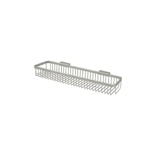 Wire Basket 17-1/2" x 4-3/8", Rectangular in Brushed Nickel Wire Basket 17-1/2" x 4-3/8", Rectangular in Brushed Nickel