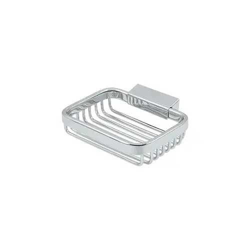Wire Basket, 4-3/4" Rectangular Soap Holder in Polished Chrome Wire Basket, 4-3/4" Rectangular Soap Holder in Polished Chrome