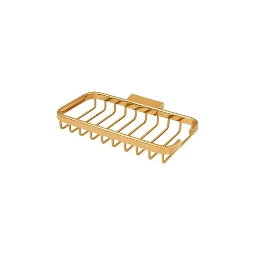 Wire Basket, 8" x 4" Rectangular in PVD Polished Brass Wire Basket, 8" x 4" Rectangular in PVD Polished Brass