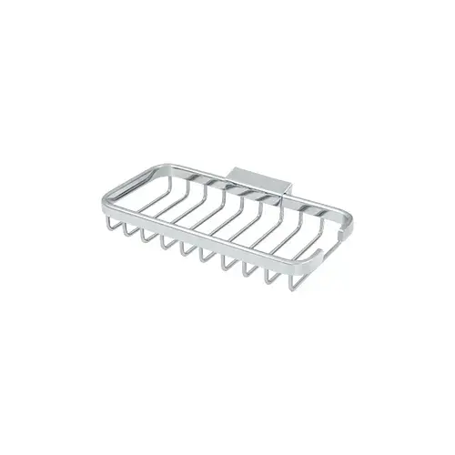 Wire Basket, 8" x 4" Rectangular in Polished Chrome