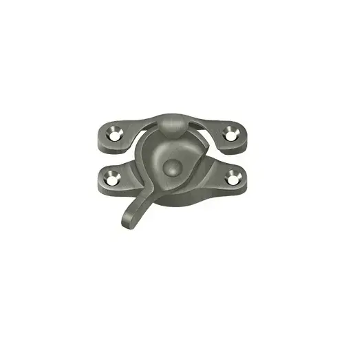 Window Sash Lock; 15/16" x 2-5/8"; Antique Nickel Finish Window Sash Lock; 15/16" x 2-5/8"; Antique Nickel Finish