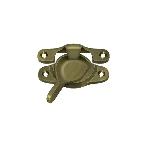 Window Sash Lock; 1-1/16" x 3"; Antique Brass Finish Window Sash Lock; 1-1/16" x 3"; Antique Brass Finish