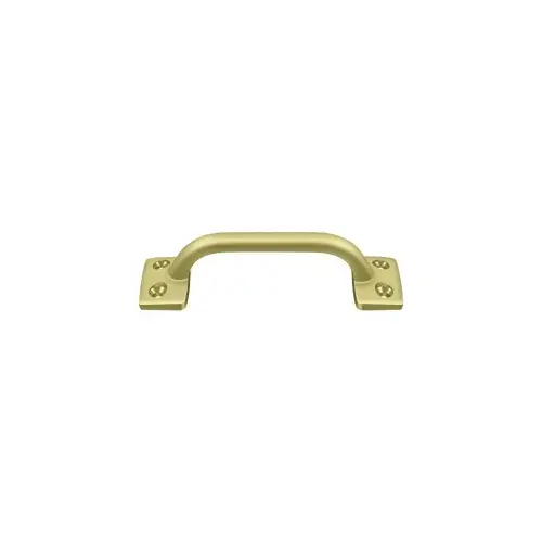 Pull, 4" Overall in Polished Brass