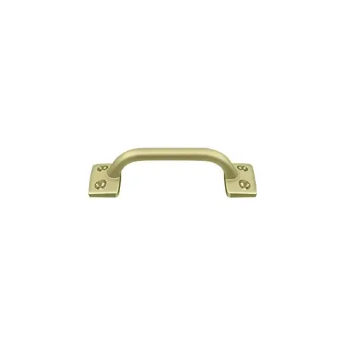 Pull; 4"; Unlacquered Bright Brass Finish Pull; 4"; Unlacquered Bright Brass Finish