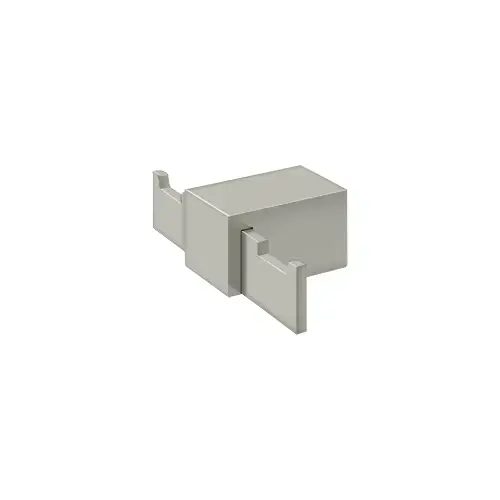 Double Robe Hook ZA Series; Satin Nickel Finish