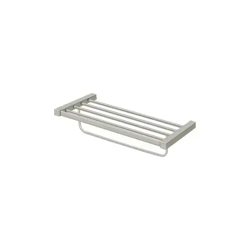 24" Length ZA Series Hotel Shelf With Bracket Satin Nickel