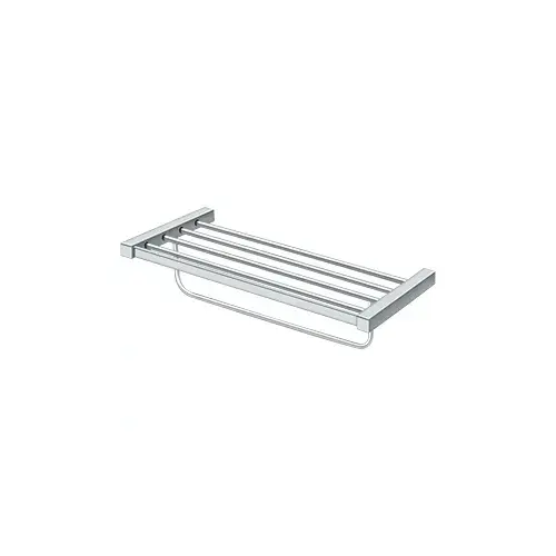 24" Length ZA Series Hotel Shelf With Bracket Polished Chrome