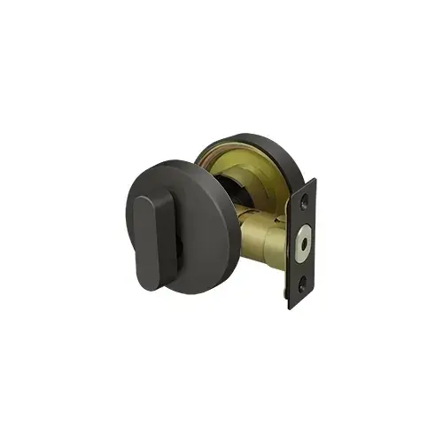Zinc Modern Low Profile Deadbolt Lock Grade 3 in Oil-rubbed Bronze Zinc Modern Low Profile Deadbolt Lock Grade 3 in Oil-rubbed Bronze