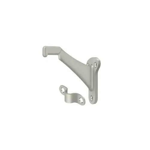 Handrail Brackets, Zinc 3-1/4" Projection in Brushed Nickel Handrail Brackets, Zinc 3-1/4" Projection in Brushed Nickel