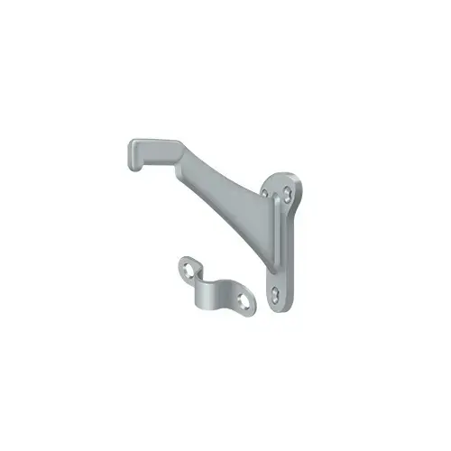 Handrail Brackets, Zinc 3-1/4" Projection in Brushed Chrome Handrail Brackets, Zinc 3-1/4" Projection in Brushed Chrome