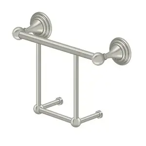 Deltana 98C2020-15 Magazine Rack, 98C Series, Solid Brass Satin Nickel