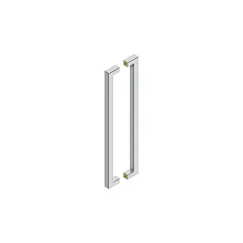 24" Contemporary Pulls, Back-To-Back in Polished Stainless 24" Contemporary Pulls, Back-To-Back in Polished Stainless